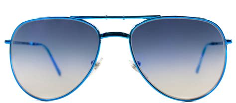 Burberry BE 3071 1176B2 Blue Aviator Metal Sunglasses